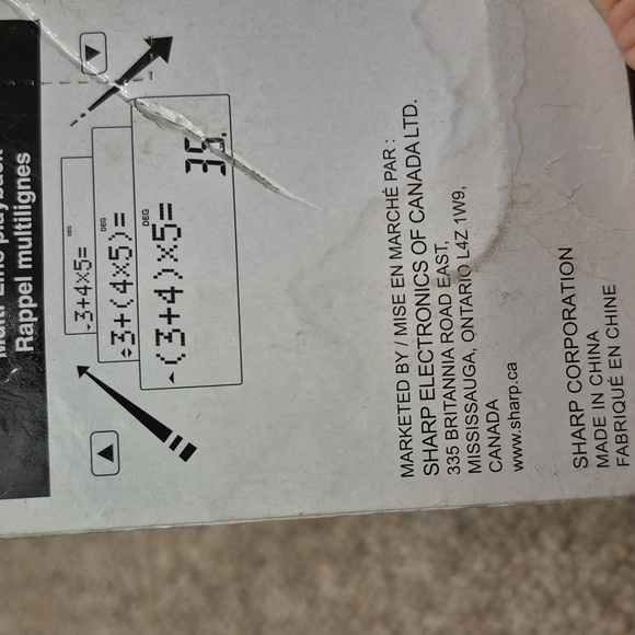 Sharp Advanced Scientific Calculator New In Package EL-531XTB-WH - Picture 7 of 7